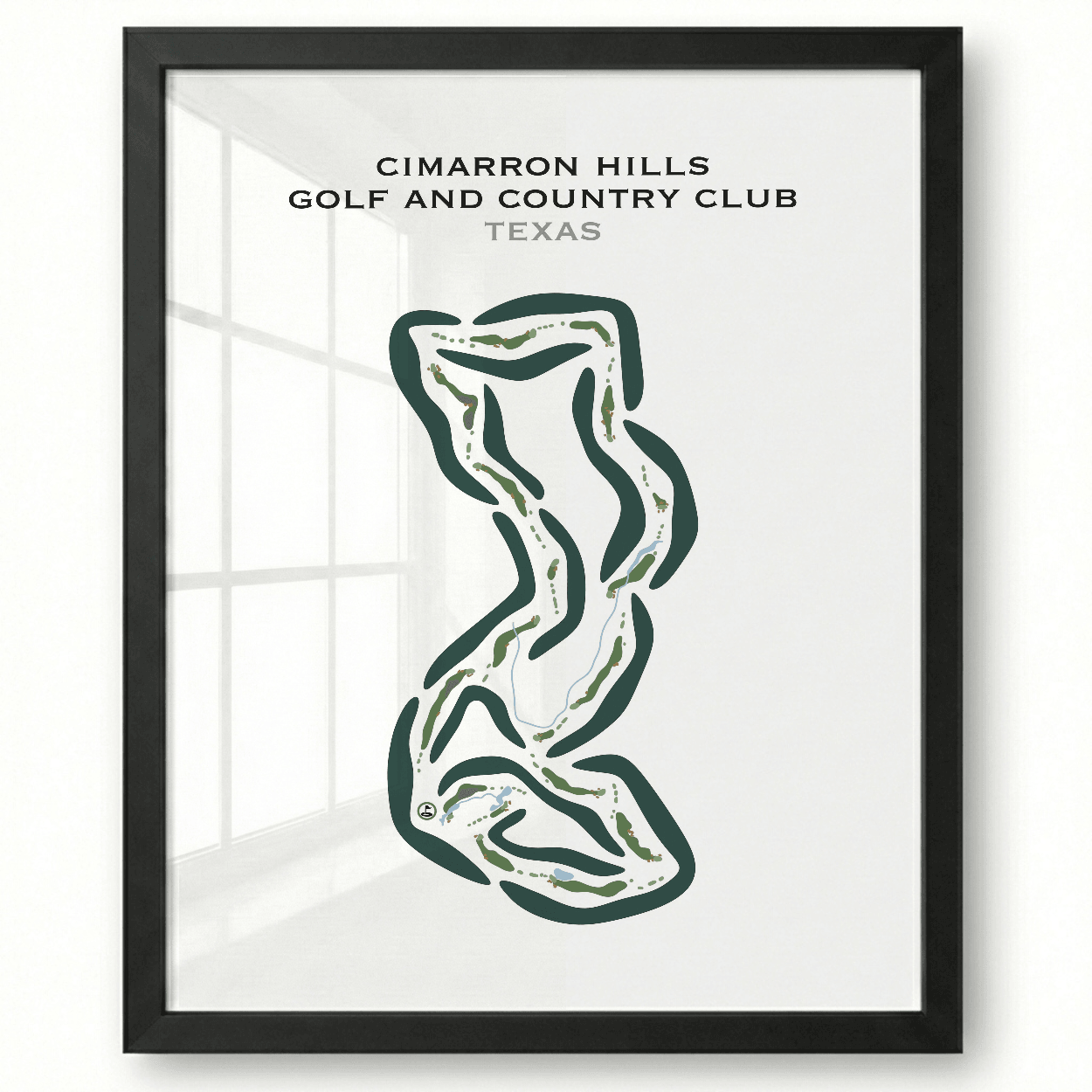 Cimarron Hills Golf & Country Club, Texas - Printed Golf Courses