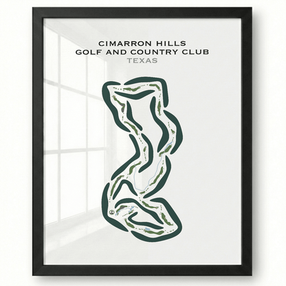 Cimarron Hills Golf & Country Club, Texas - Printed Golf Courses