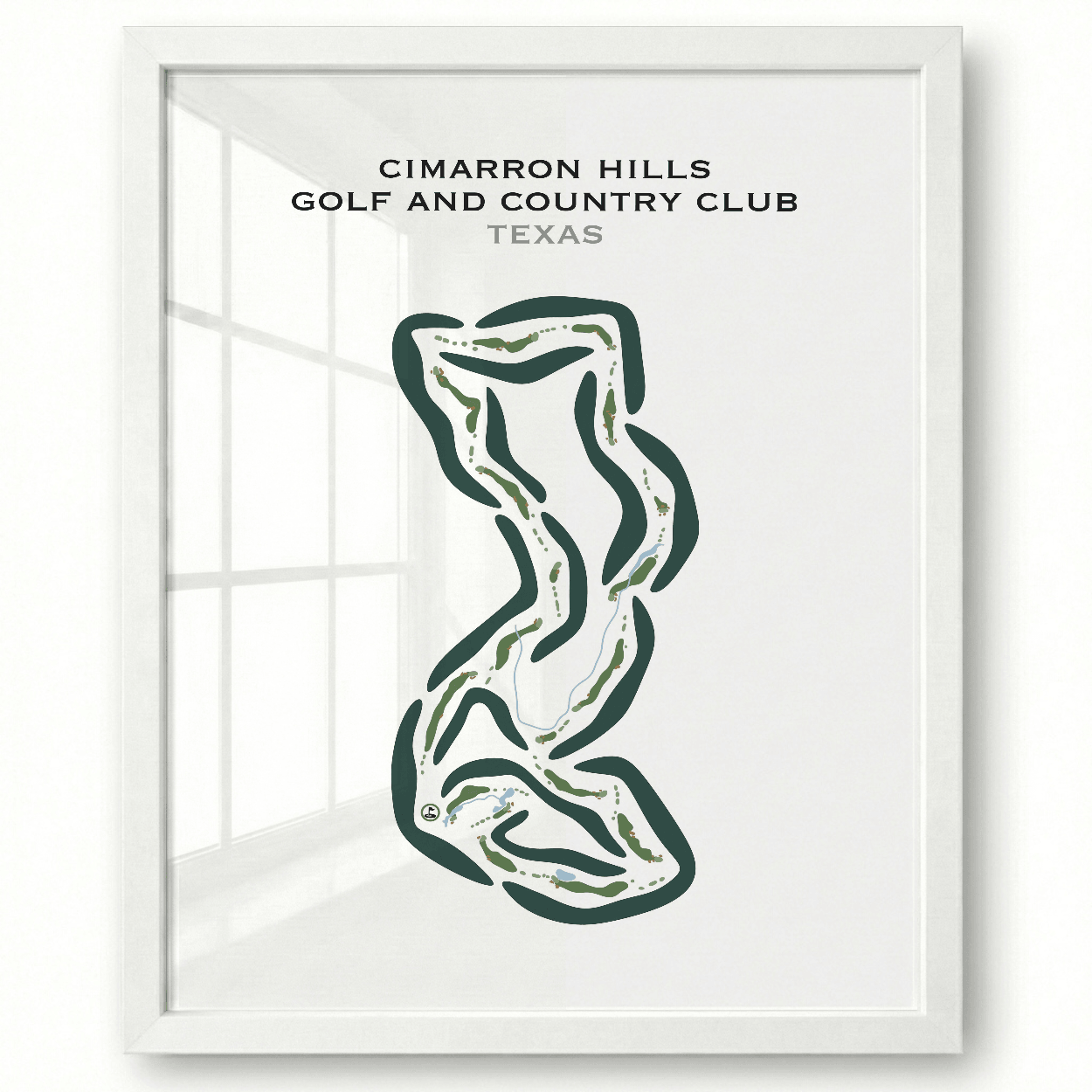 Cimarron Hills Golf & Country Club, Texas - Printed Golf Courses