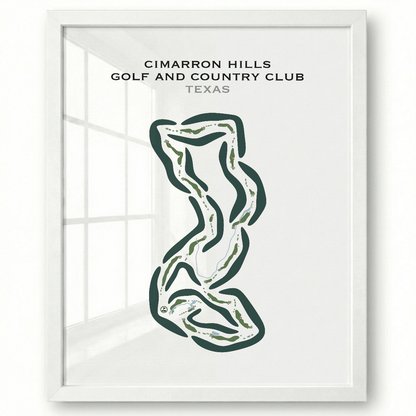 Cimarron Hills Golf & Country Club, Texas - Printed Golf Courses