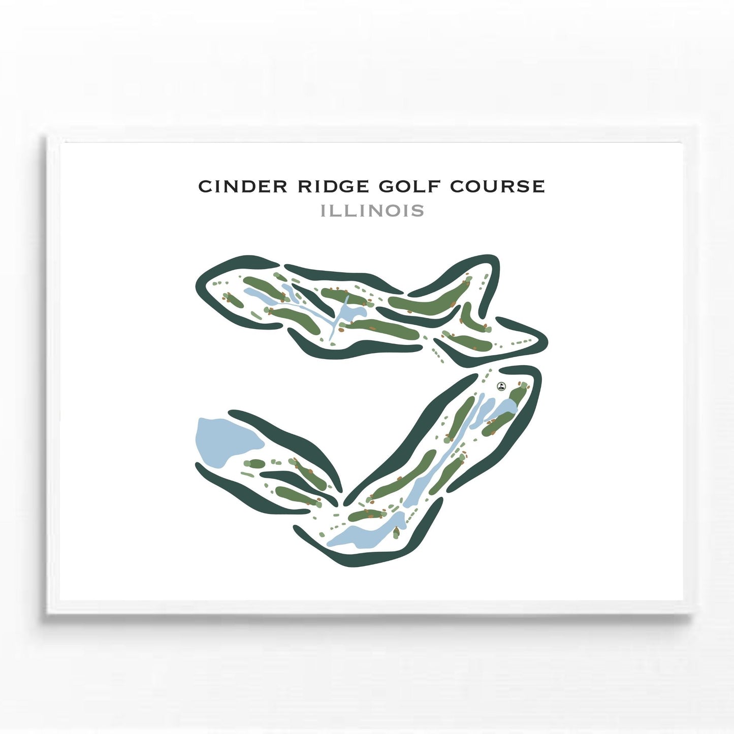 Cinder Ridge Golf Course, Illinois - Printed Golf Courses