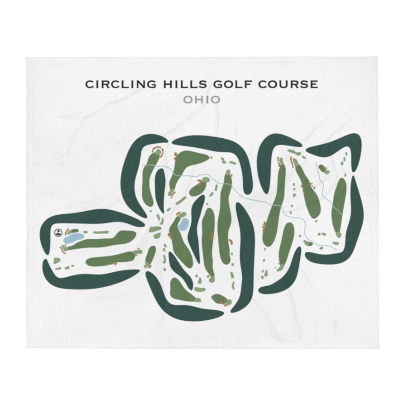 Circling Hills Golf Course, Ohio - Printed Golf Courses