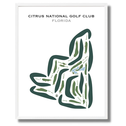 Citrus National Golf Club, Florida - Printed Golf Courses