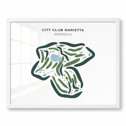 City Club Marietta, Georgia - Printed Golf Courses