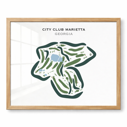 City Club Marietta, Georgia - Printed Golf Courses