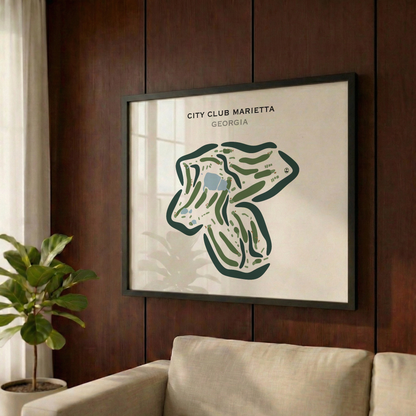 City Club Marietta, Georgia - Printed Golf Courses
