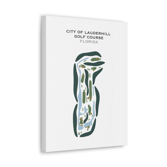 City Of Lauderhill Golf Course, Florida - Printed Golf Courses