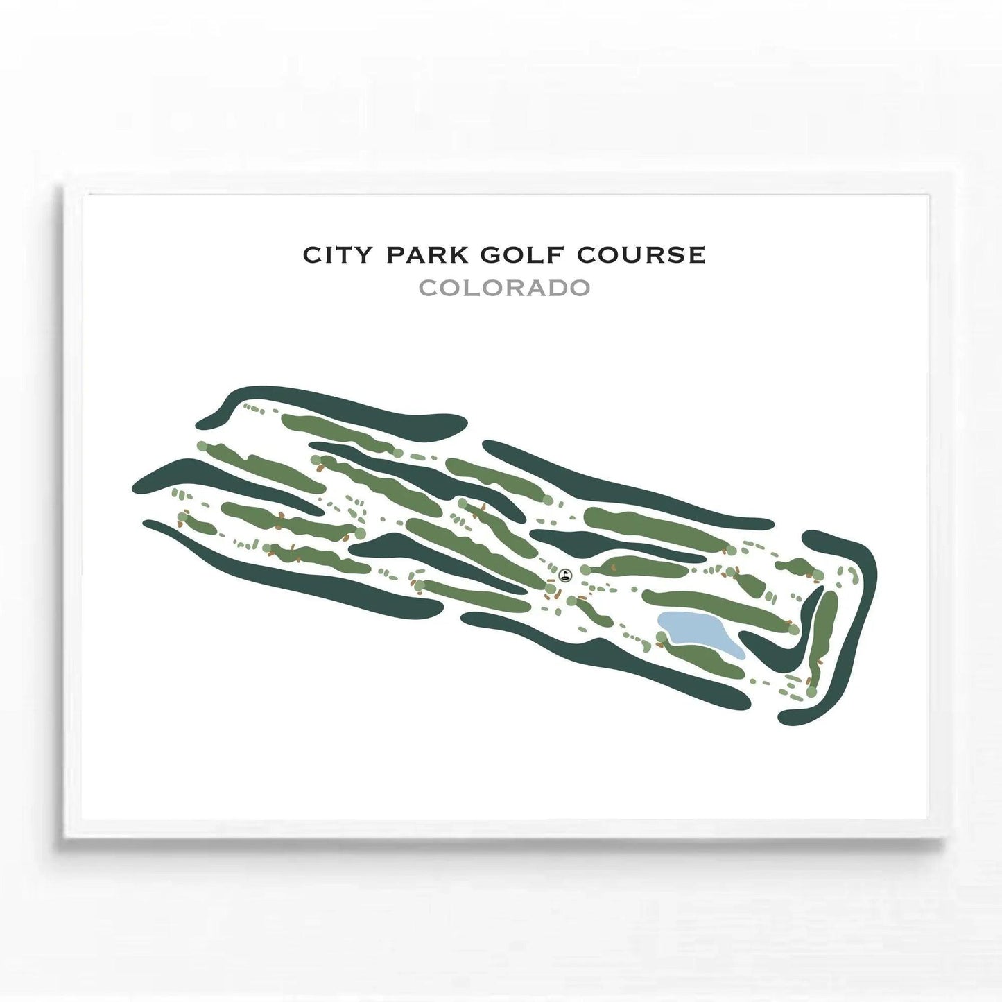 City Park Golf Course, Colorado - Printed Golf Course