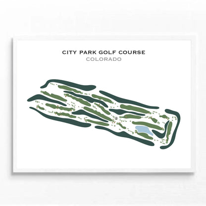 City Park Golf Course, Colorado - Printed Golf Course