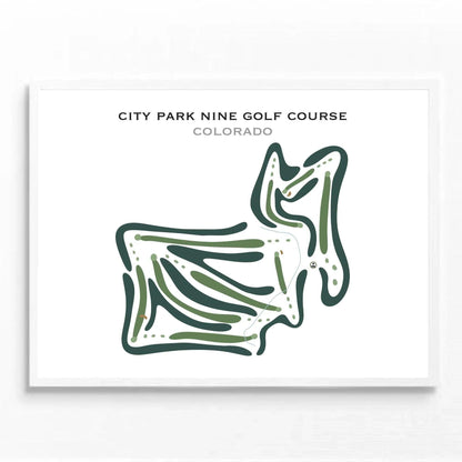 City Park Nine Golf Course, Colorado - Printed Golf Courses