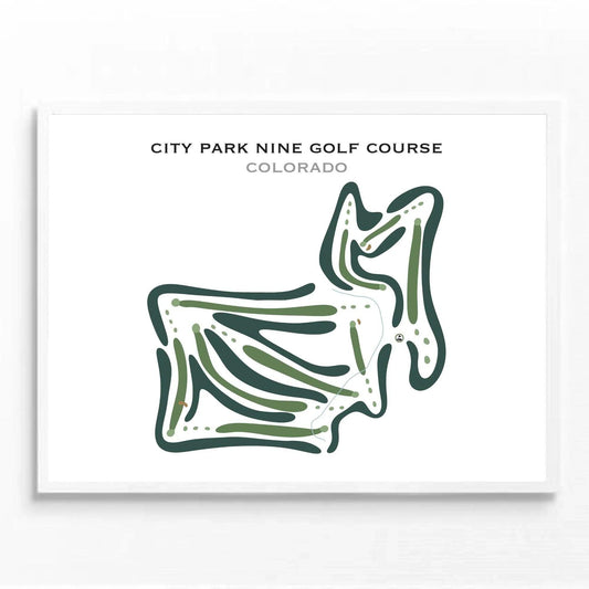 City Park Nine Golf Course, Colorado - Printed Golf Courses