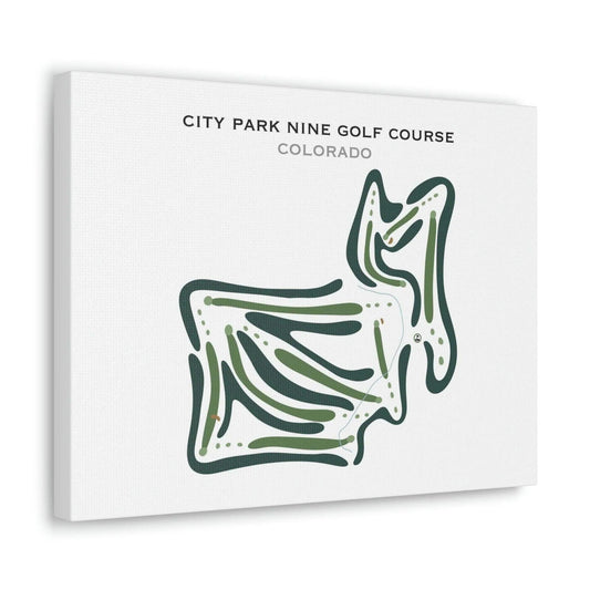 City Park Nine Golf Course, Colorado - Printed Golf Courses