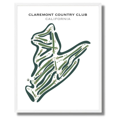 Claremont Country Club, California - Printed Golf Courses