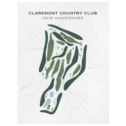 Claremont Country Club, New Hampshire - Printed Golf Course