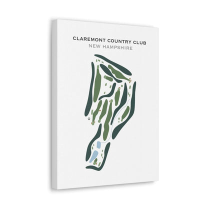 Claremont Country Club, New Hampshire - Printed Golf Course