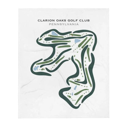 Clarion Oaks Golf Club, Pennsylvania - Printed Golf Course