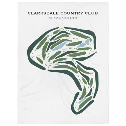 Clarksdale Country Club, Mississippi - Printed Golf Courses