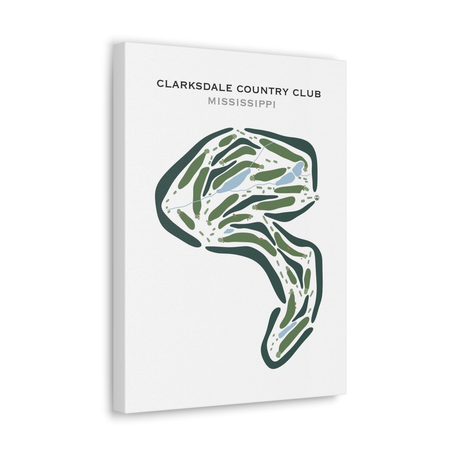 Clarksdale Country Club, Mississippi - Printed Golf Courses