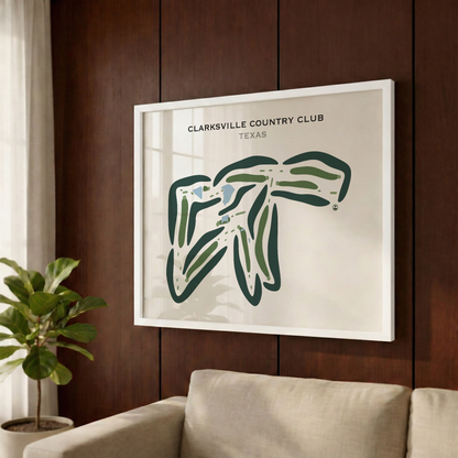 Clarksville Country Club, Texas - Printed Golf Courses