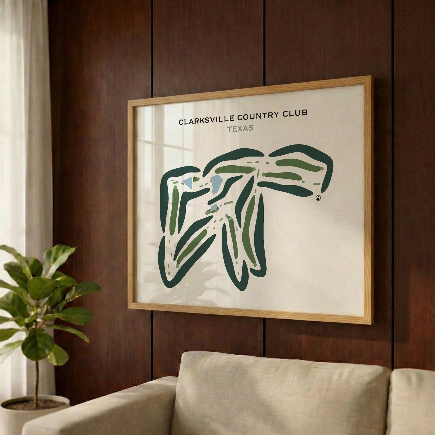 Clarksville Country Club, Texas - Printed Golf Courses