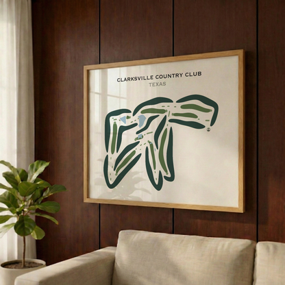 Clarksville Country Club, Texas - Printed Golf Courses