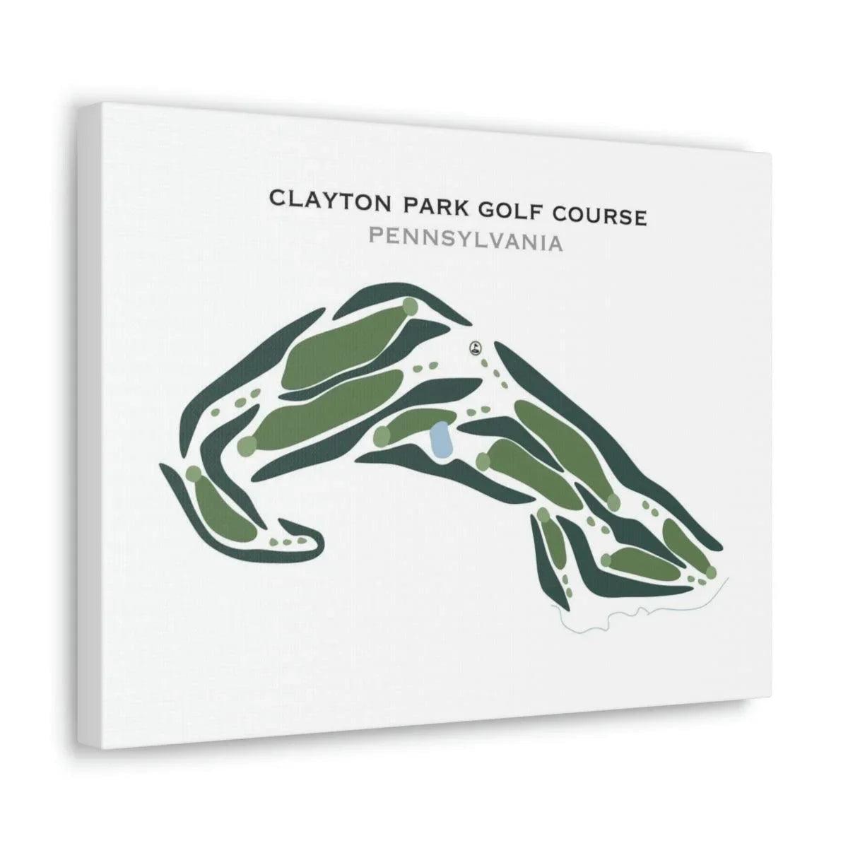 Clayton Park Golf Course, Pennsylvania - Printed Golf Courses