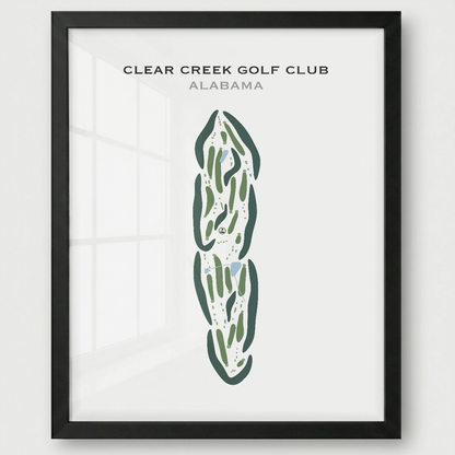 Clear Creek Golf Club, Alabama - Printed Golf Courses