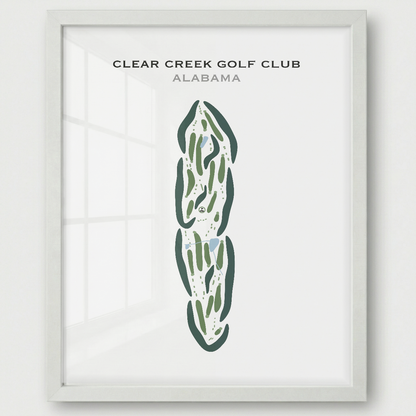 Clear Creek Golf Club, Alabama - Printed Golf Courses