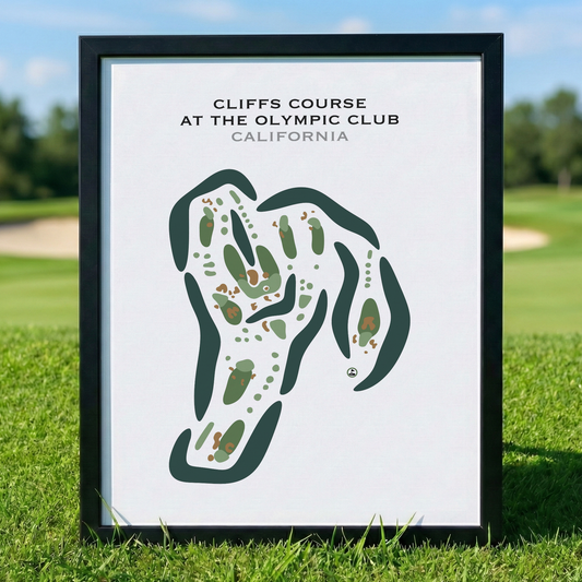 Cliffs Course at The Olympic Club, California - Printed Golf Courses