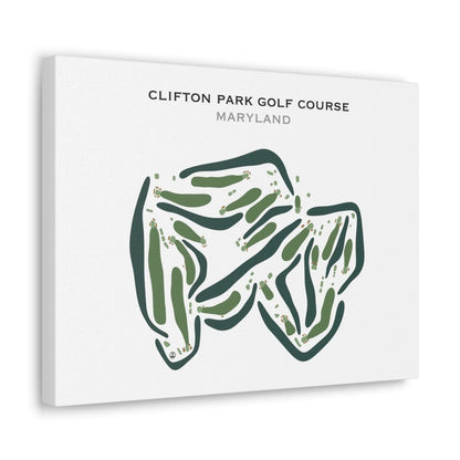 Clifton Park Golf Course, Maryland - Printed Golf Courses