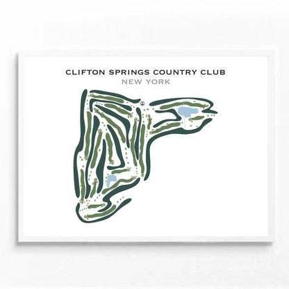 Clifton Springs Country Club, New York - Printed Golf Courses