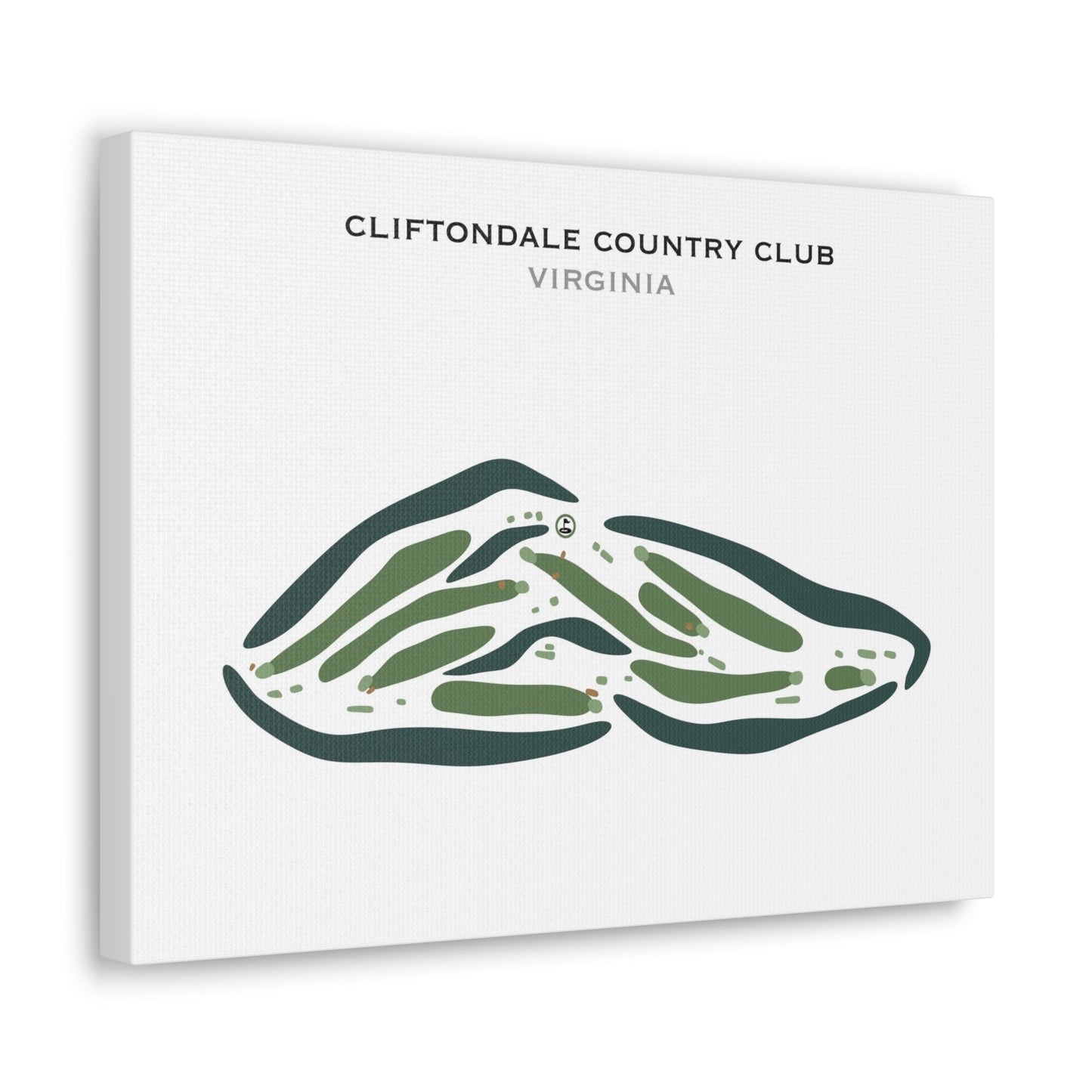Cliftondale Country Club, Virginia - Printed Golf Courses