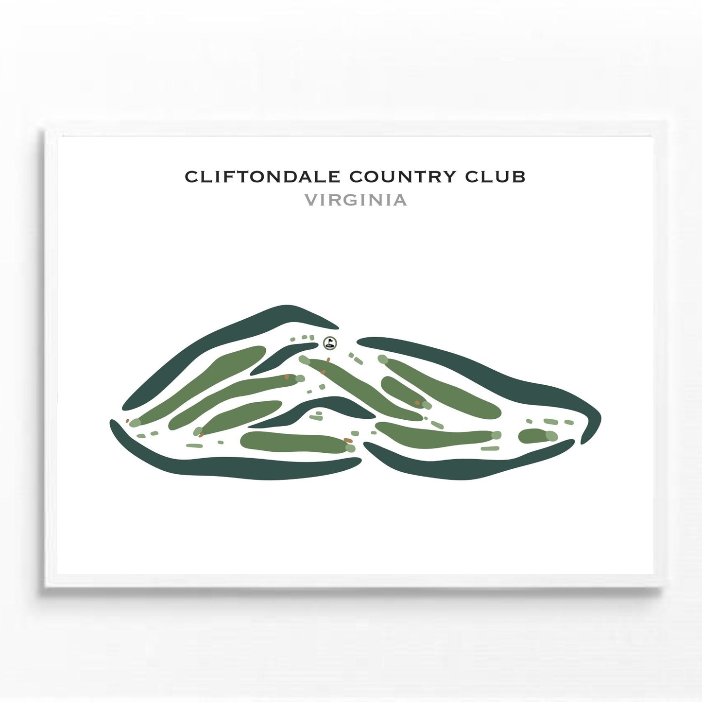 Cliftondale Country Club, Virginia - Printed Golf Courses