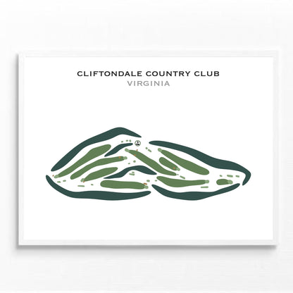 Cliftondale Country Club, Virginia - Printed Golf Courses