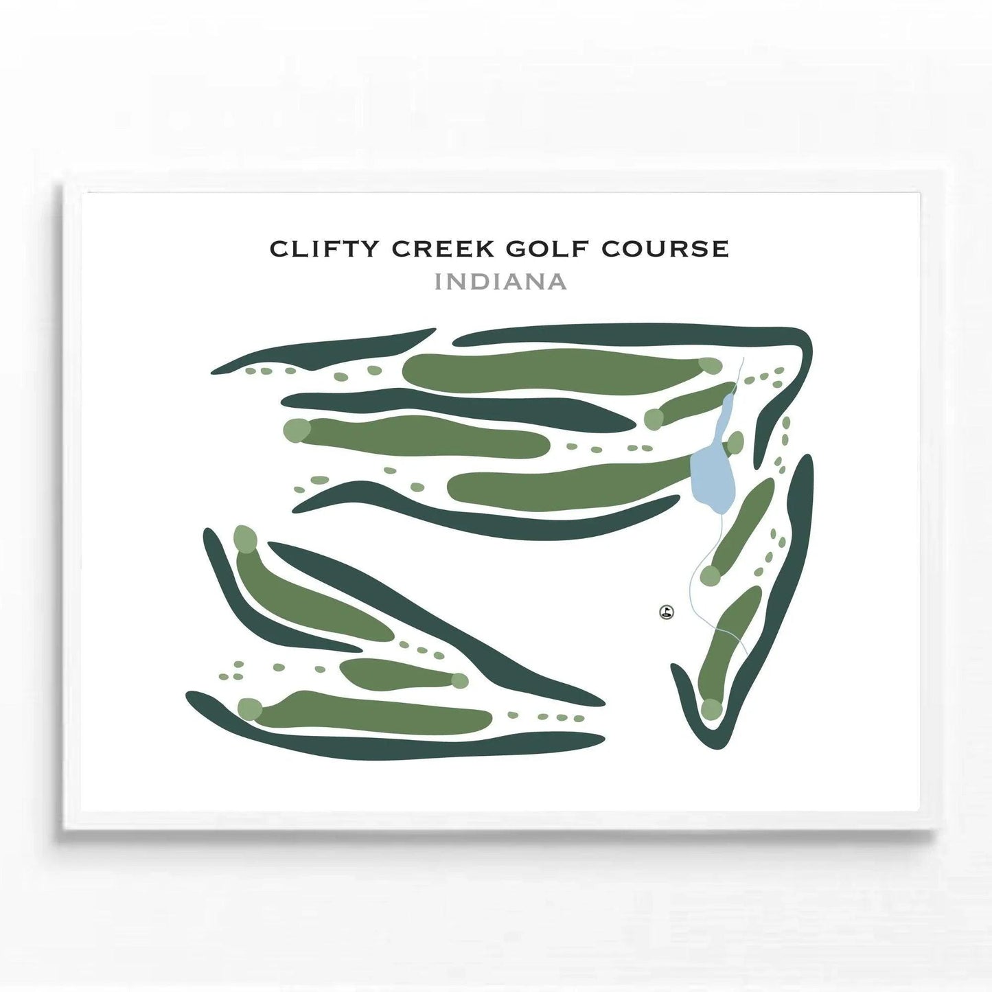 Clifty Creek Golf Course, Indiana - Printed Golf Courses