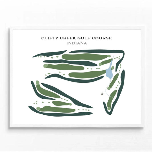 Clifty Creek Golf Course, Indiana - Printed Golf Courses