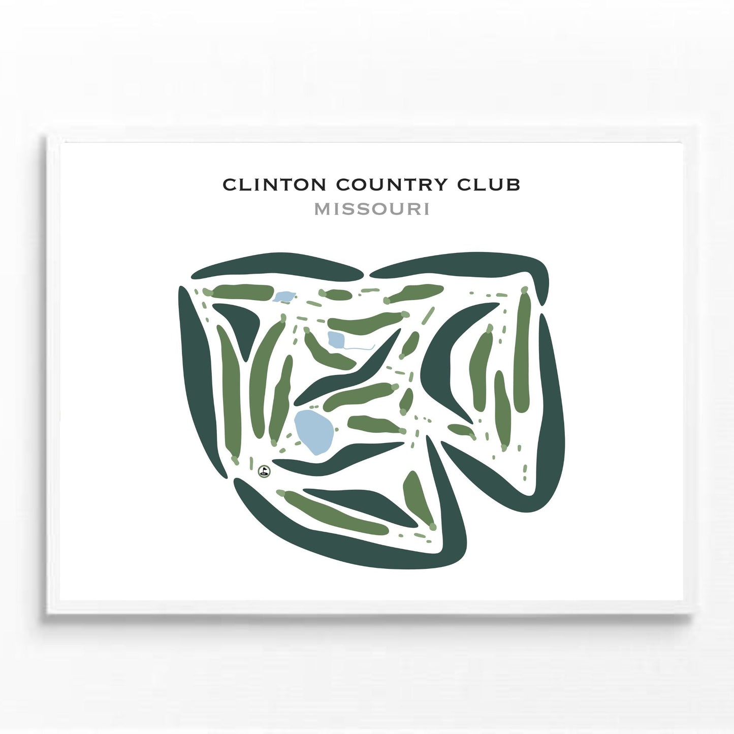 Clinton Country Club, Missouri - Printed Golf Courses