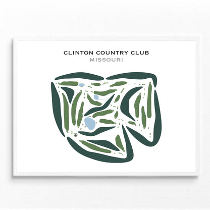 Clinton Country Club, Missouri - Printed Golf Courses