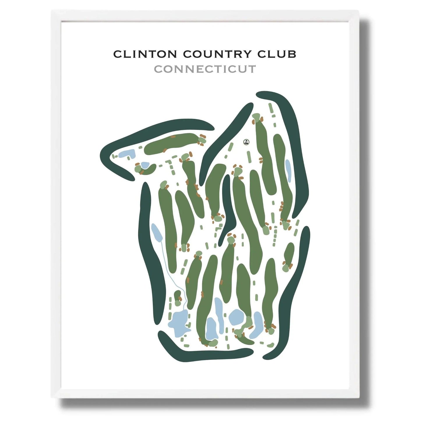 Clinton Country Club, Connecticut - Printed Golf Courses