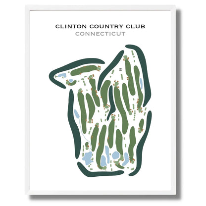Clinton Country Club, Connecticut - Printed Golf Courses
