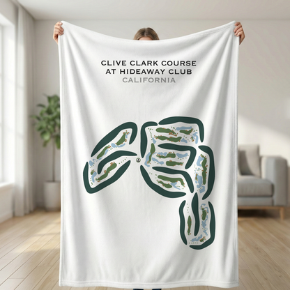 Clive Clark Course at Hideaway Club, California - Printed Golf Courses