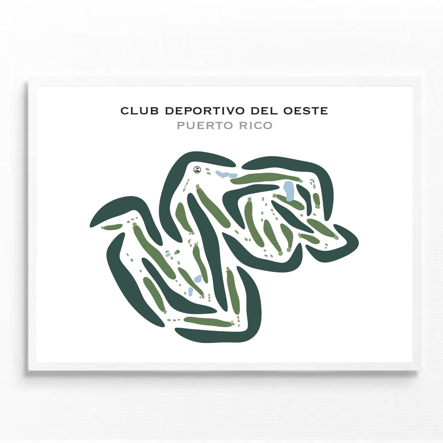 Club Deportivo Del Oeste, Puerto Rico - Printed Golf Courses