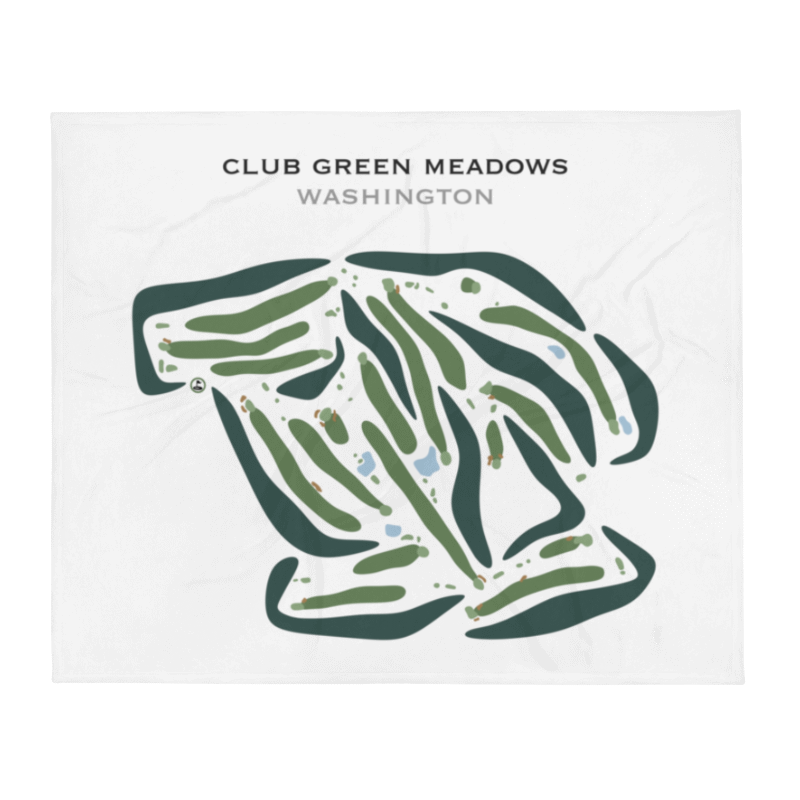 Club Green Meadows, Washington - Printed Golf Courses