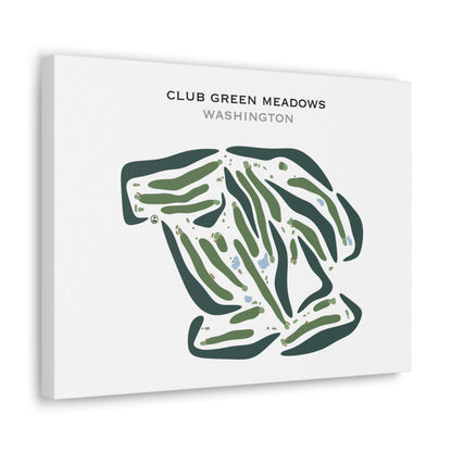 Club Green Meadows, Washington - Printed Golf Courses