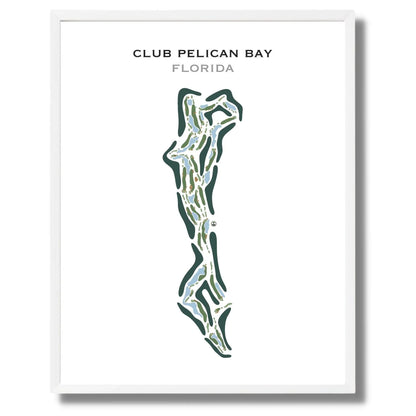 Club Pelican Bay, Florida - Printed Golf Course