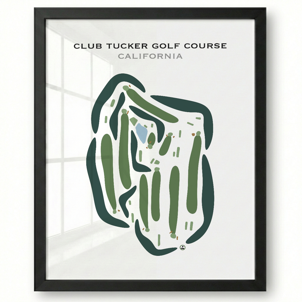 Club Tucker Golf Course, California - Printed Golf Courses