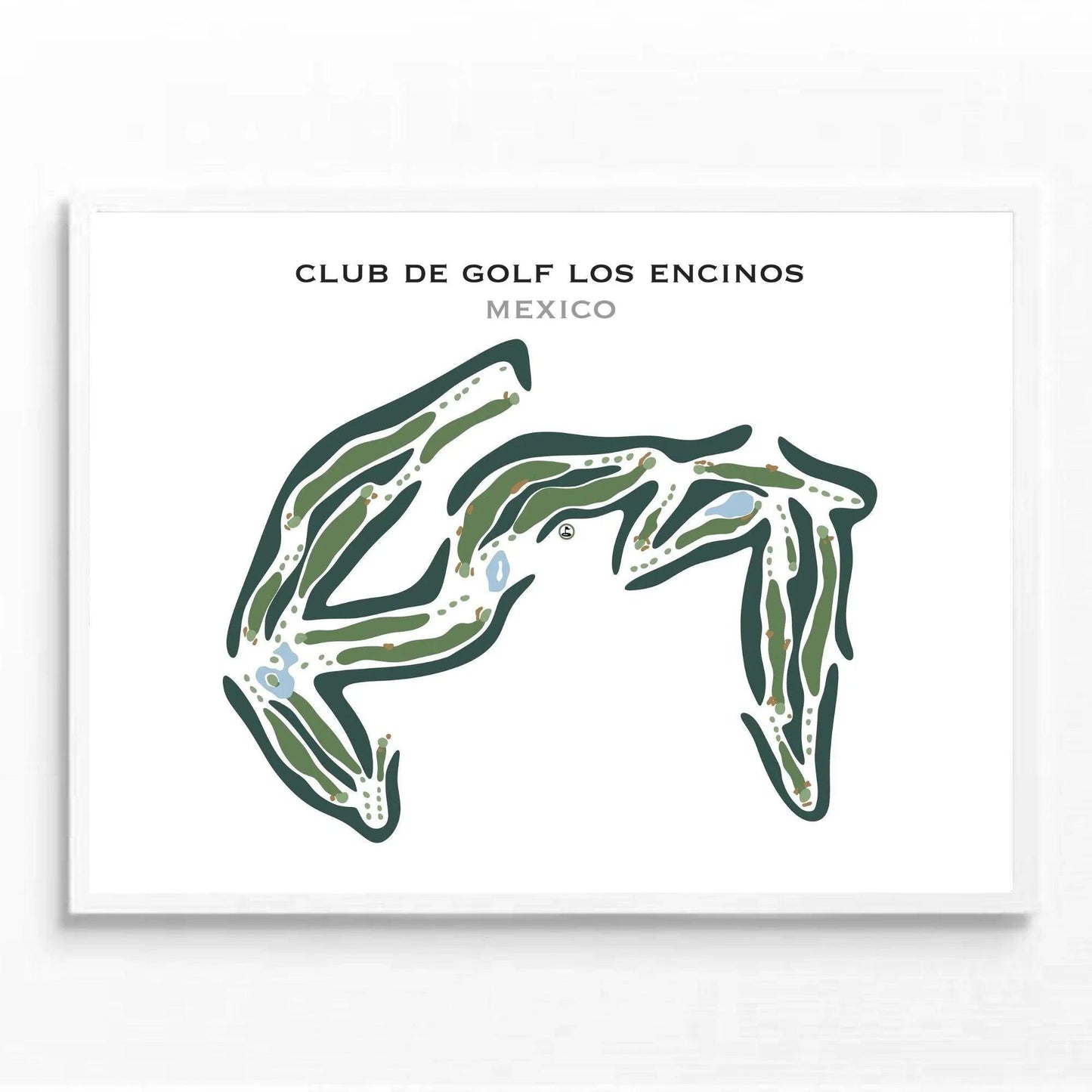Club De Golf Los Encinos, Mexico - Printed Golf Courses