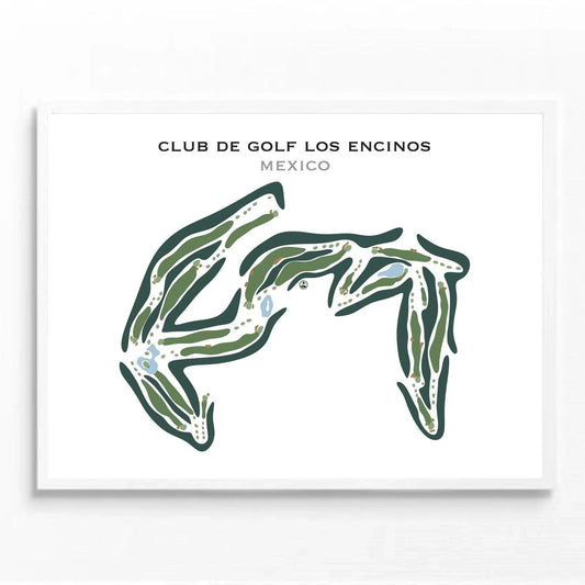 Club De Golf Los Encinos, Mexico - Printed Golf Courses