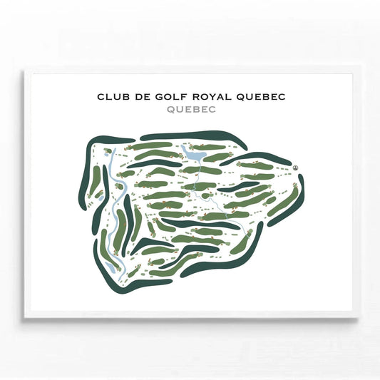 Club de Golf Royal Quebec, Quebec, Canada - Printed Golf Courses