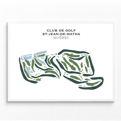 Club de Golf St-Jean-de-Matha, Quebec, Canada - Printed Golf Courses